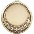 Medal, "Insert Holder" Double - Star/Leaf Design - 2-3/4" Dia